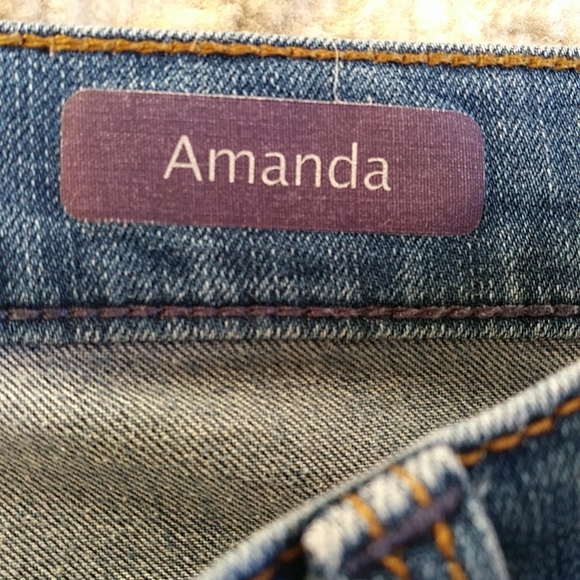 Gloria Vanderbilt Amanda Slendering VIscose Jeans Plus 14 Blue - Picture 4 of 14